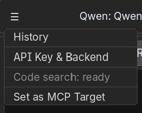 Plugin menu